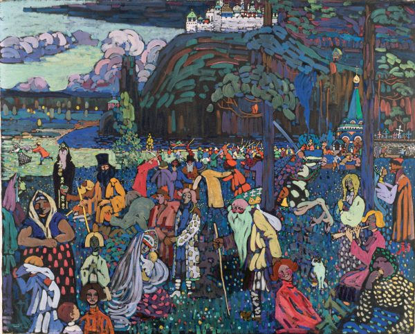 Vasilij Kandinski - A Motley Life (Das Bunte Leben) - Reprodukcije slikarjev, ročno naslikane stenske slike, olje na platnu, oljne slike, umetniške slike, moderne slike za na steno, ambientalne slike, abstraktne slike, dekorativne slike