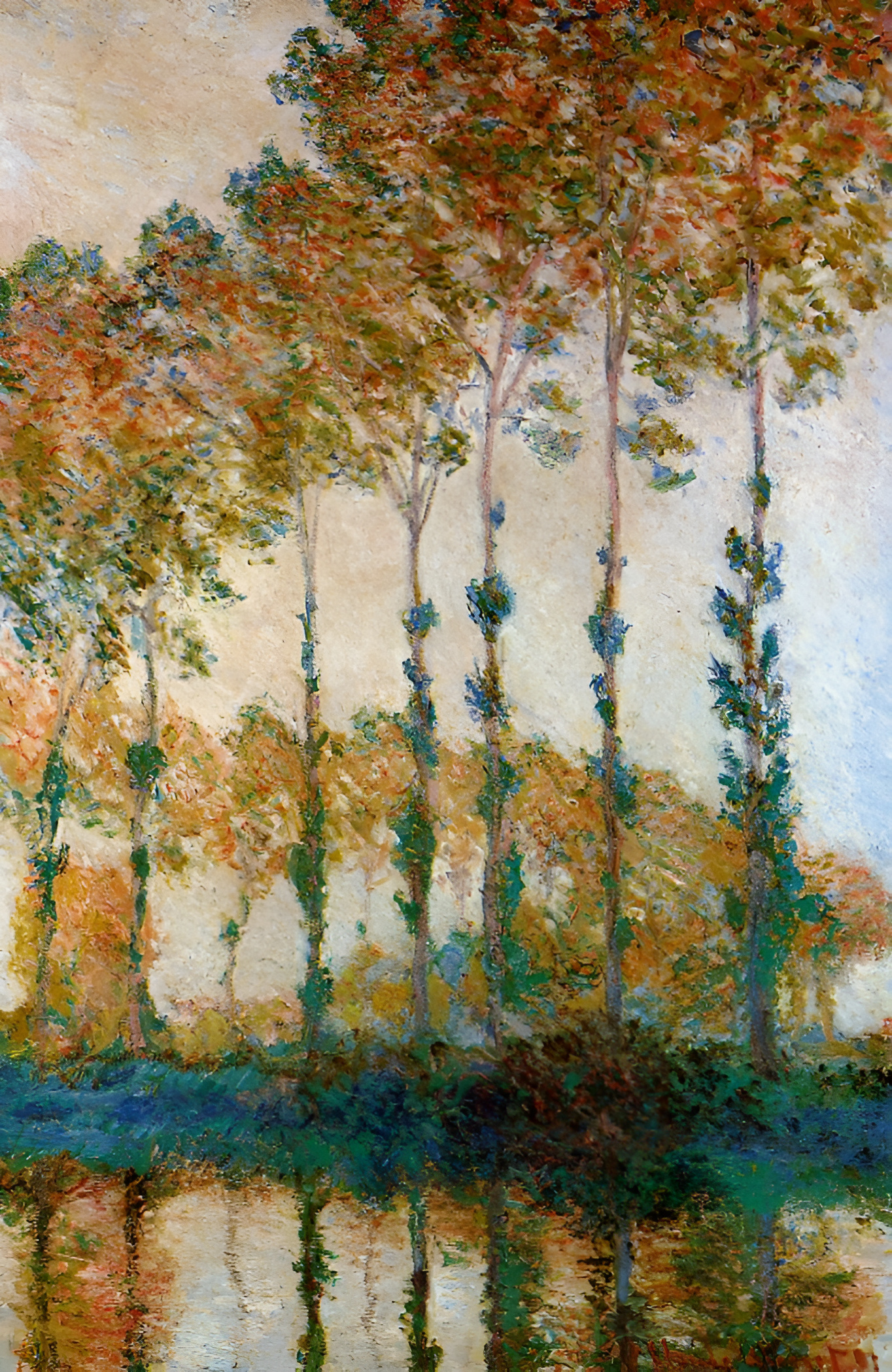 Claude Monet - A Row Of Poplars