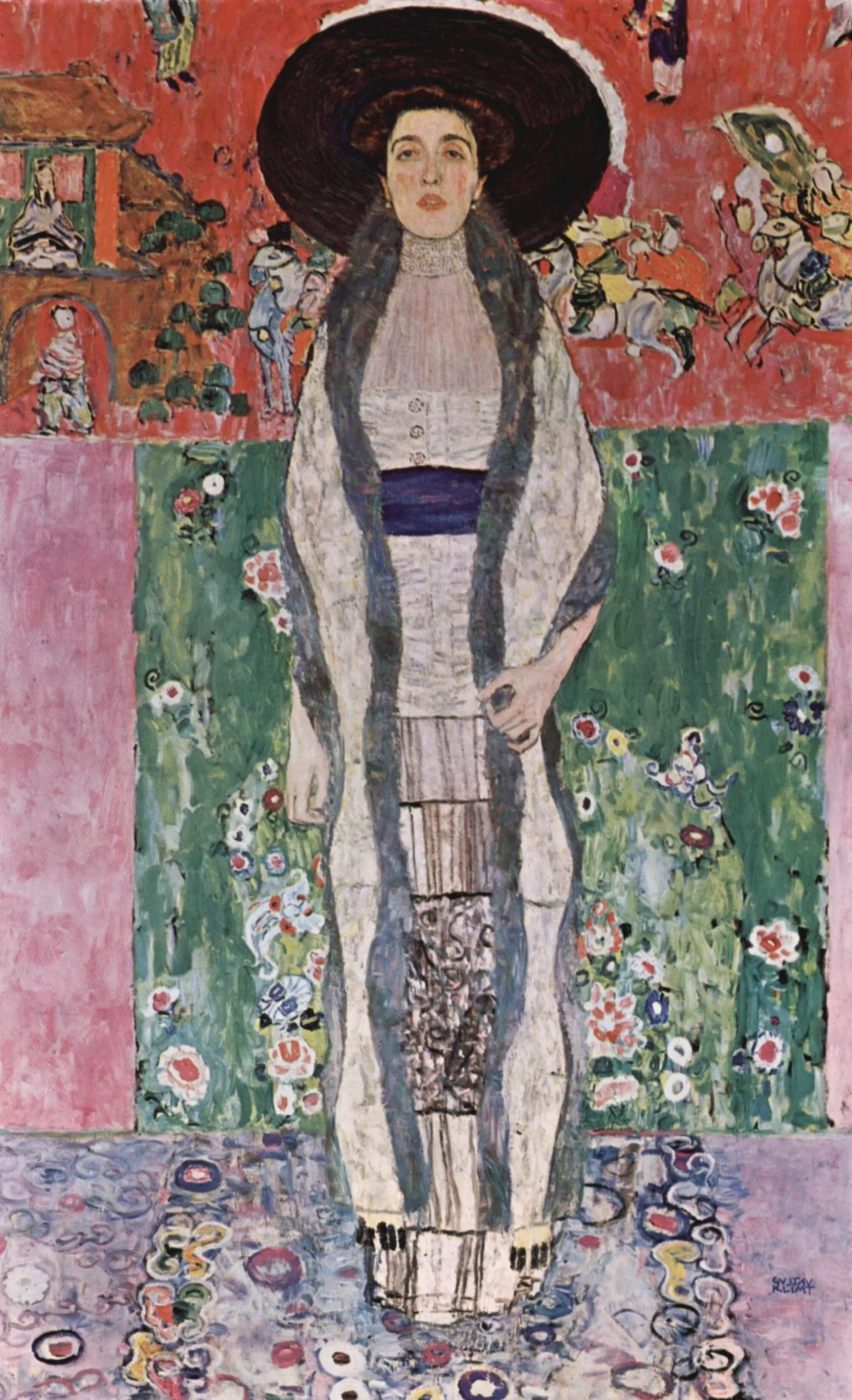 Gustav Klimt - Adele Bloch-Bauer II - reproduction of famous painting by famous artist, hand painted painting on canvas - oil painting