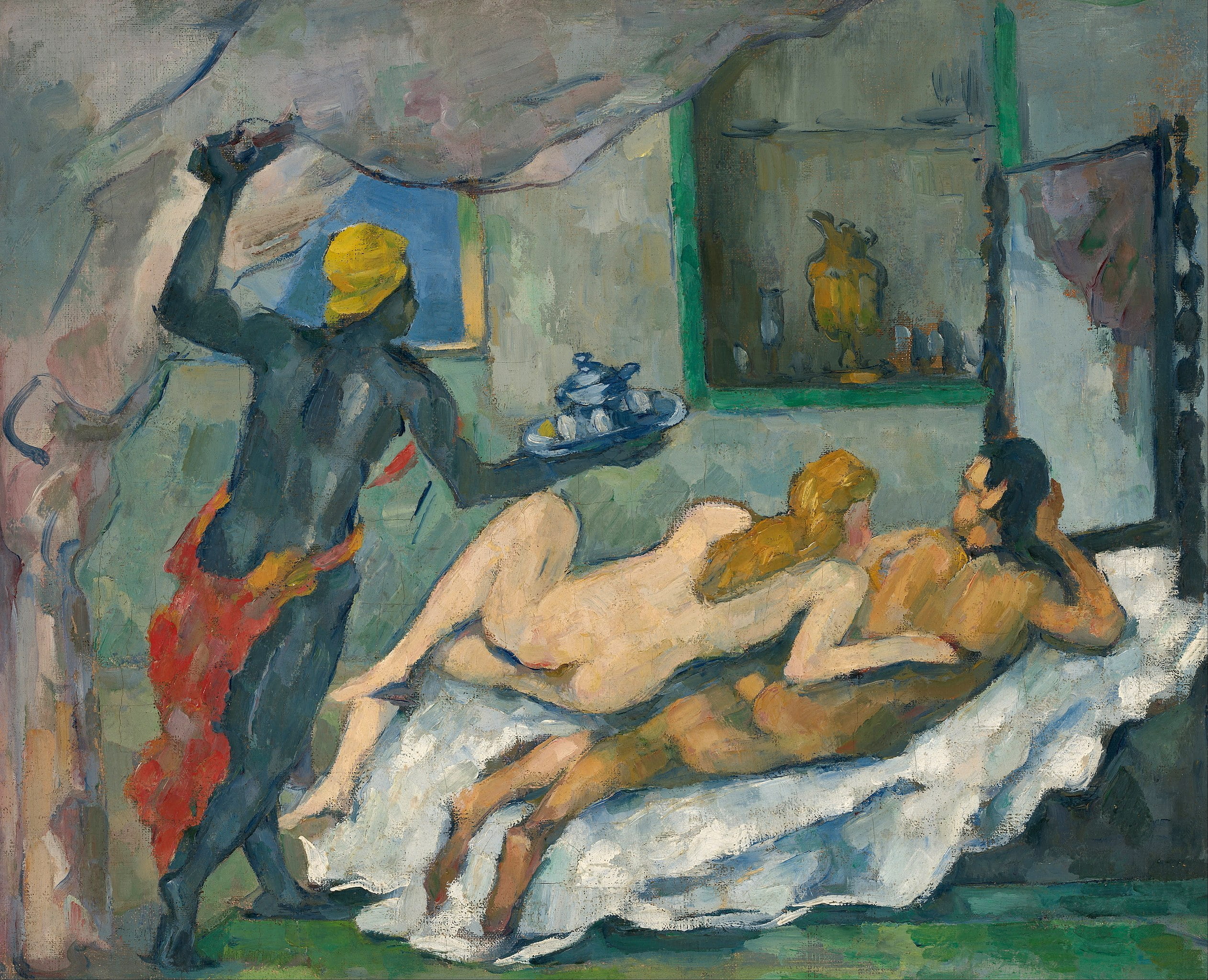 Paul Cezanne - Afternoon in Naples - Nachmittag in Neapel (Gemälde, Leinwandbilder)