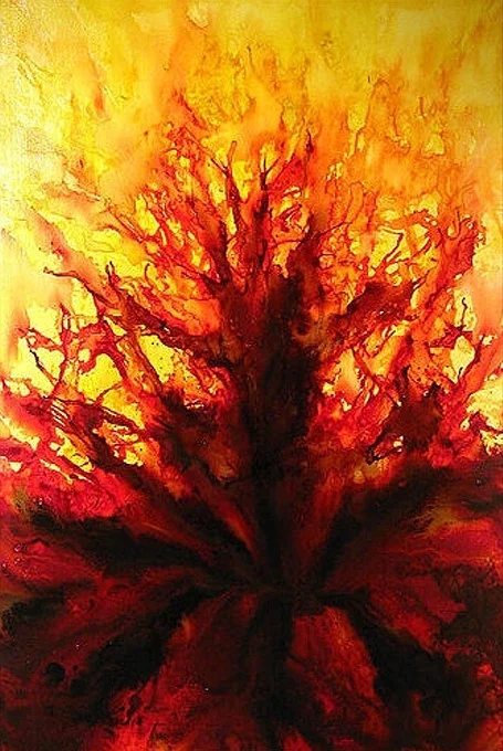 Slike za zid na platnu, slike za zid, umjetničke slike, moderne slike, ambijentalne slike, apstraktne slike, dekorativne slike za zid, kupnja i prodaja slika - Dekorativna slika Cvijet strasti.