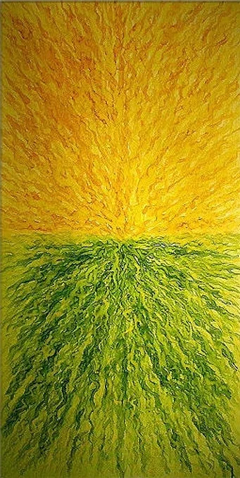 Slike za zid na platnu, slike za zid, umjetničke slike, moderne slike, ambijentalne slike, apstraktne slike, dekorativne zidne slike, kupnja i prodaja slika - Dekorativna slika Igra sunca i prirode