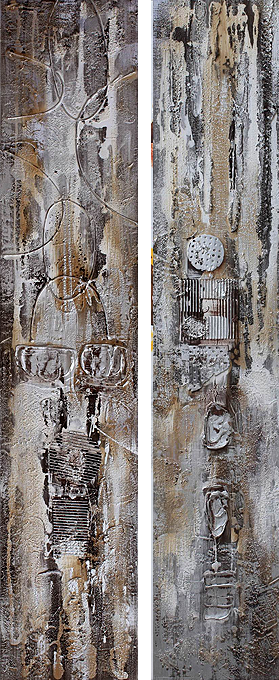 Quadri moderni - Dipinto moderno Storia composita