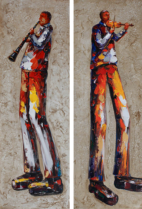 Quadri moderni - Dipinto decorativo Vita musicale II