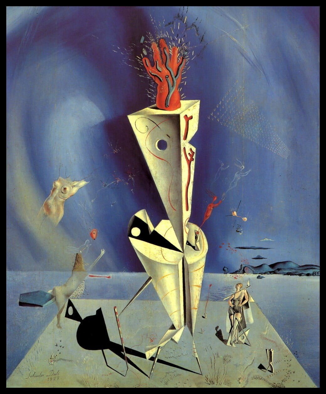 Salvador Dali - Apparatus and Hand - Reprodukcije slikarjev, ročno naslikane stenske slike, olje na platnu, oljne slike, umetniške slike, moderne slike za na steno, ambientalne slike, abstraktne slike, dekorativne slike