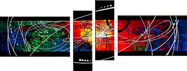 Canvas wall art, wall paintings, artistic paintings, modern paintings, ambient paintings, abstract paintings, decorative wall art, buying and selling paintings - Colors on Canvas - multi-panel artistic painting