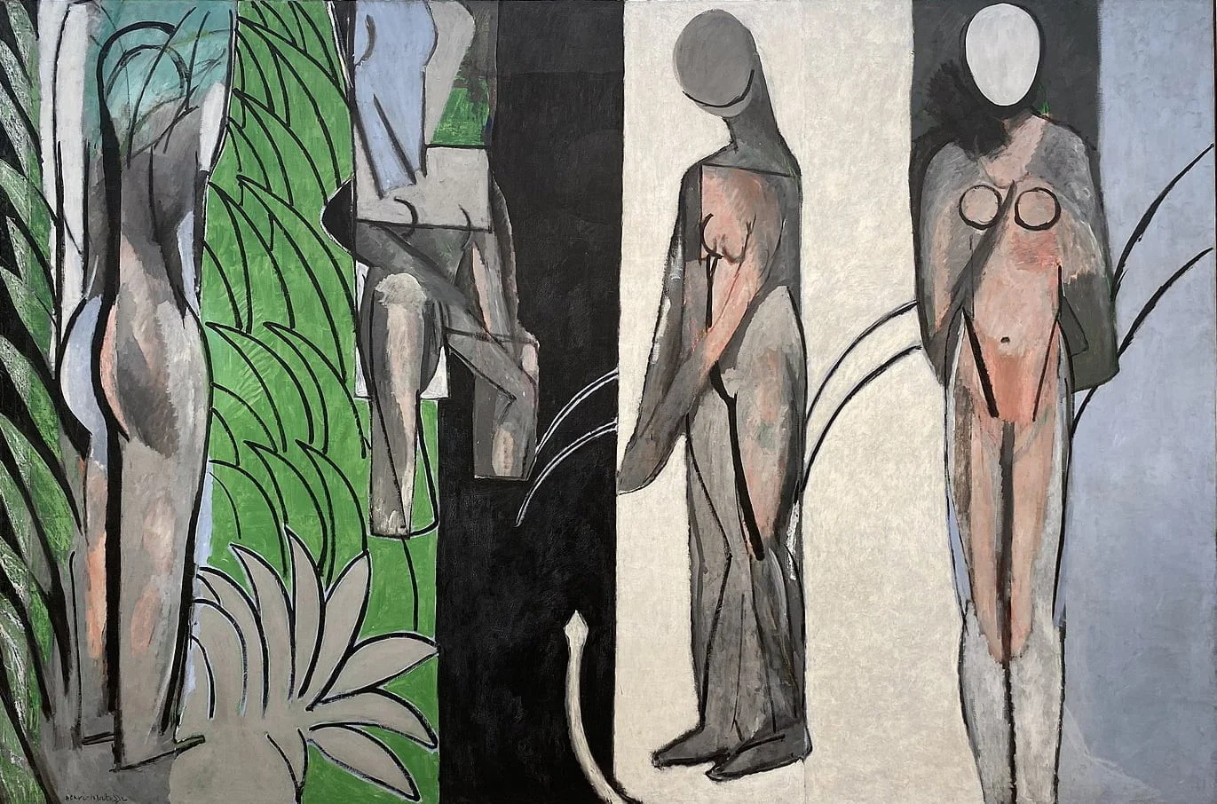 Henri Matisse - Kupači pored rijeke - Reprodukcije slikara, ručno slikane zidne slike, ulje na platnu, uljane slike, umjetničke slike, moderne slike za zid, ambijentalne slike, apstraktne slike, dekorativne slike