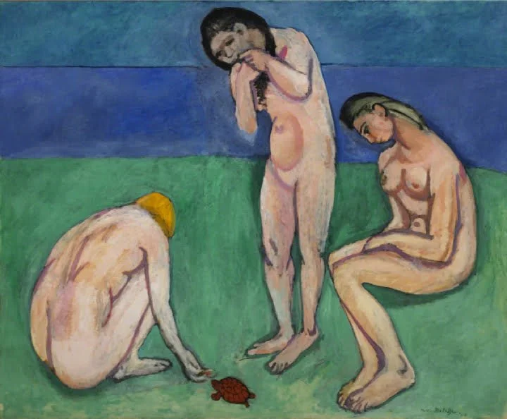 Henri Matisse - Kupači s kornjačom - Reprodukcije slikara, ručno slikane zidne slike, ulje na platnu, uljane slike, umjetničke slike, moderne slike za zid, ambijentalne slike, apstraktne slike, dekorativne slike