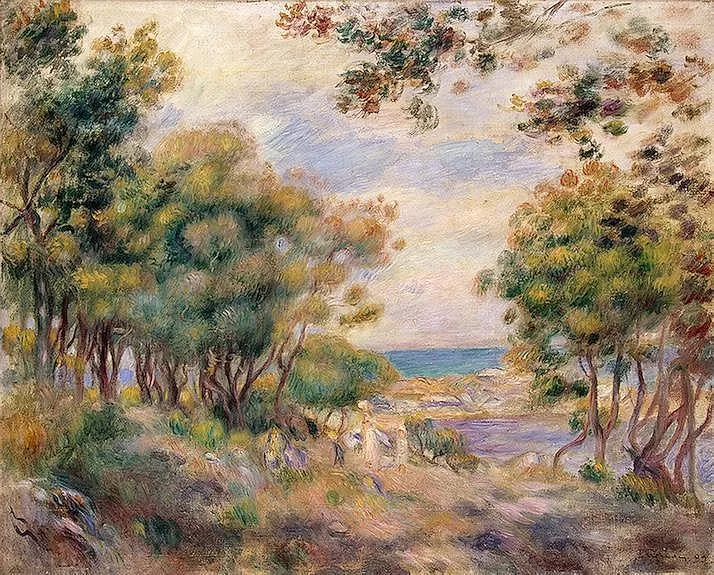 Pierre A. Renoir - Beaulieu Landscape - Reprodukcije slikarjev, ročno naslikane stenske slike, olje na platnu, oljne slike, umetniške slike, moderne slike za na steno, ambientalne slike, abstraktne slike, dekorativne slike