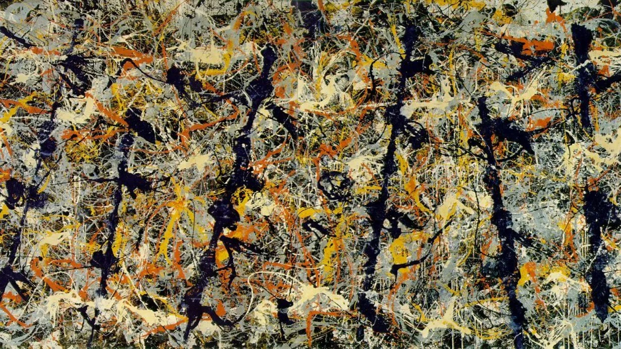 Jackson Pollock - Pali blu: Numero 11 - Riproduzioni di dipinti, quadri murali dipinti a mano, olio su tela, dipinti ad olio, quadri d'arte, quadri moderni per pareti, quadri ambientali, quadri astratti, quadri decorativi
