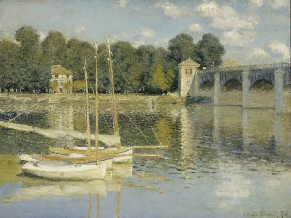 Claude Monet - Bridge at Argenteuil (Brücke in Argenteuil) - Gemälde, Leinwandbilder