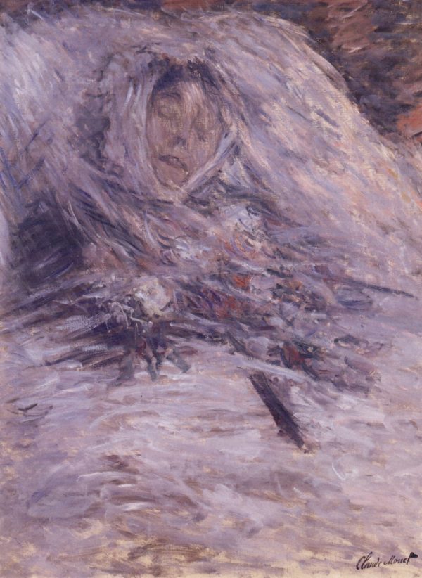 Claude Monet - Camille Monet na samrtnoj postelji - ručno slikane zidne slike, ulje na platnu, uljane slike, umjetničke slike, moderne slike za zid, ambijentalne slike, apstraktne slike, dekorativne slike