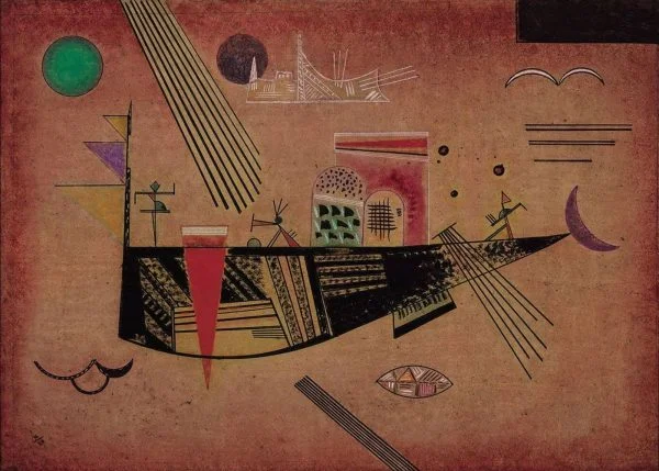 Vasilij Kandinski - Capricious - reproduction of famous painting by famous artist, hand painted painting on canvas - oil painting