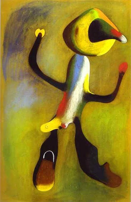 Joan Miro - Character - Reprodukcija - ročno naslikane stenske slike, olje na platnu, oljne slike, umetniške slike, moderne slike za na steno, ambientalne slike, abstraktne slike, dekorativne slike