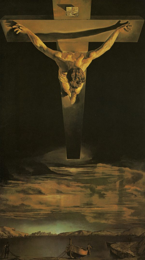 Salvador Dalí - Christ - Jezus - reproduction of famous painting by famous artist, hand painted painting on canvas - oil painting