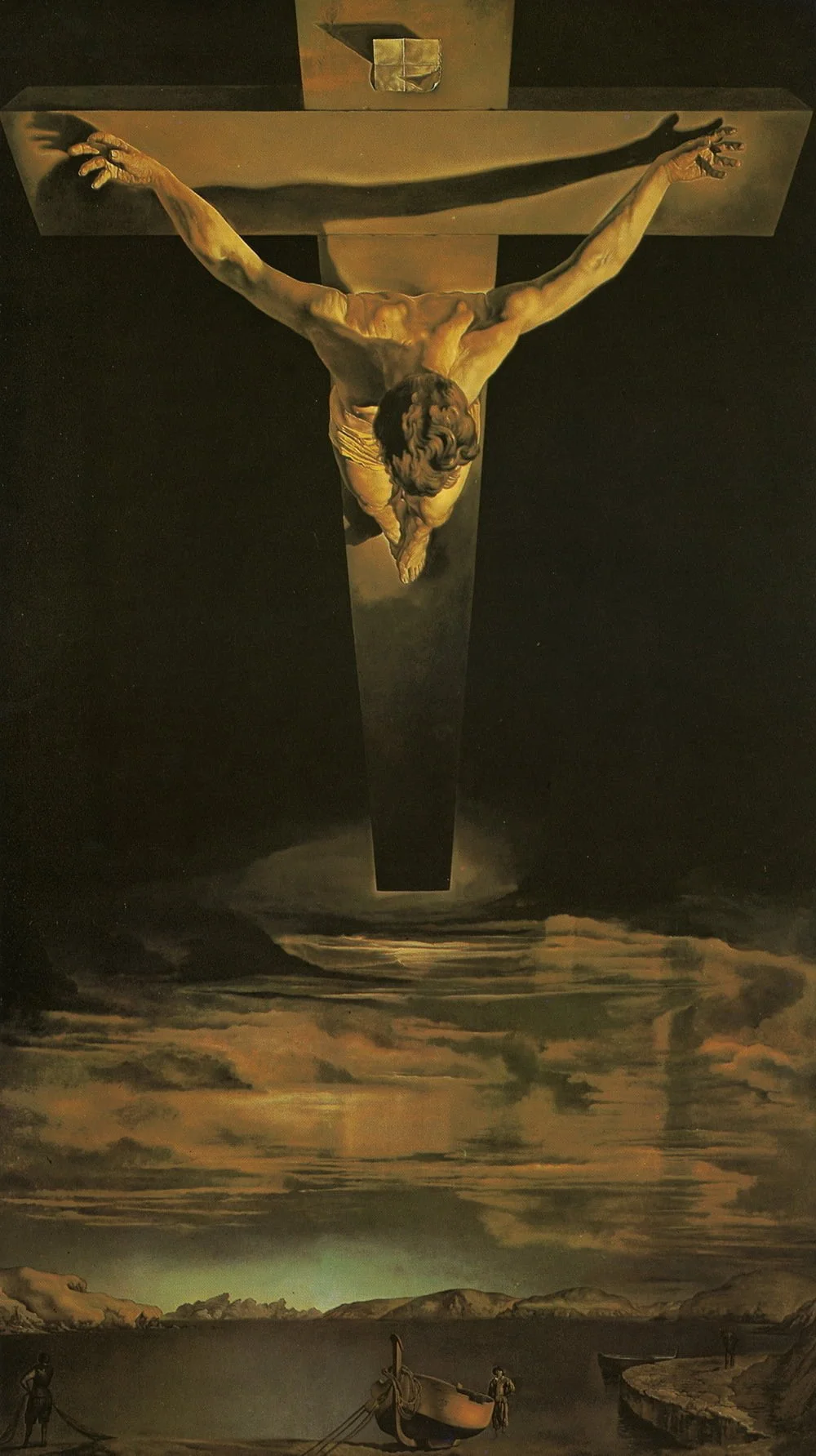 Salvador Dali - Christ - Jezus - Reprodukcija - ročno naslikane stenske slike, olje na platnu, oljne slike, umetniške slike, moderne slike za na steno, ambientalne slike, abstraktne slike, dekorativne slike