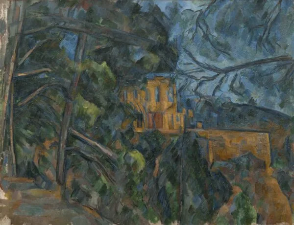 Paul Cezanne - Château Noir - Reprodukcija - ročno naslikane stenske slike, olje na platnu, oljne slike, umetniške slike, moderne slike za na steno, ambientalne slike, abstraktne slike, dekorativne slike