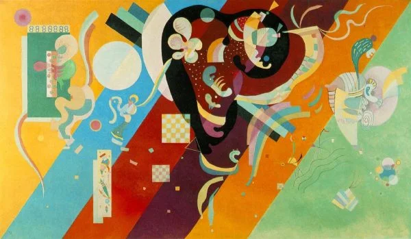 Vasilij Kandinski - Composition IX - Reprodukcija - ročno naslikane stenske slike, olje na platnu, oljne slike, umetniške slike, moderne slike za na steno, ambientalne slike, abstraktne slike, dekorativne slike