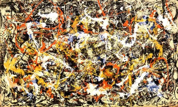 Jackson Pollock - Convergence - Reprodukcija - ročno naslikane stenske slike, olje na platnu, oljne slike, umetniške slike, moderne slike za na steno, ambientalne slike, abstraktne slike, dekorativne slike