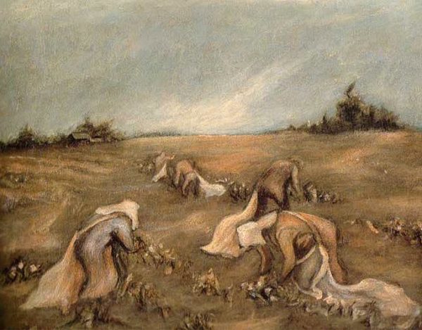 Jackson Pollock - Cottonpickers - Reprodukcija - ročno naslikane stenske slike, olje na platnu, oljne slike, umetniške slike, moderne slike za na steno, ambientalne slike, abstraktne slike, dekorativne slike