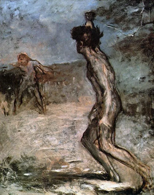 Edgar Degas - David and Goliath - Reprodukcija - ročno naslikane stenske slike, olje na platnu, oljne slike, umetniške slike, moderne slike za na steno, ambientalne slike, abstraktne slike, dekorativne slike