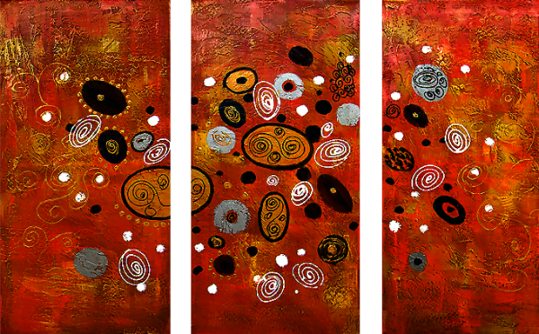 Canvas Wall Paintings, Artistic Paintings for Wall - Modern Paintings, Ambient Paintings, Abstract Paintings, Wall Paintings, Buying and Selling Paintings - Multi-panel Decorative Paintings Abstractions