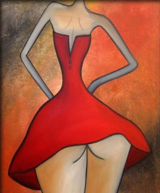 slike za zid, platnene zidne slike, umjetničke slike - moderne slike, ambijentalne slike za zid, apstraktne slike, dekorativne slike za zid, kupovina i prodaja slika - Dekorativna slika Akt III