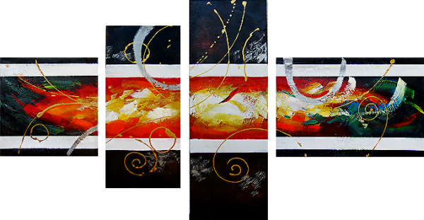 stenske slike na platnu, umetniške slike - moderne slike, ambientalne slike za na steno, abstraktne slike, dekorativne stenske slike, nakup in prodaja slik - Večdelna Dekorativna-slika-Emocije-moderna-stenska-slika