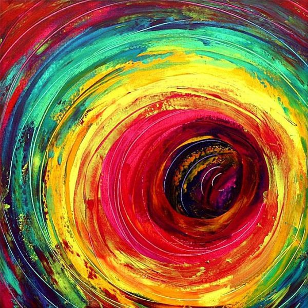 stenske slike na platnu, umetniške slike - moderne slike, ambientalne slike za na steno, abstraktne slike, dekorativne stenske slike, nakup in prodaja slik - Dekorativna slika Igra Barv II