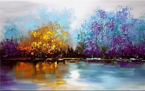 Canvas Wall Paintings, Artistic Paintings - Modern Paintings, Ambient Wall Art, Abstract Paintings, Decorative Wall Paintings, Buying and Selling Paintings - Decorative Painting Above Water
