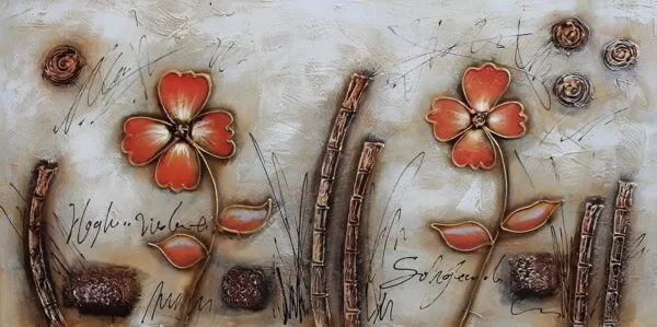 Canvas Wall Paintings, Artistic Paintings - Modern Paintings, Ambient Wall Art, Abstract Paintings, Decorative Wall Paintings, Buying and Selling Paintings - Decorative Painting Flowers III