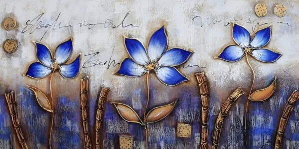 Canvas Wall Paintings, Artistic Paintings - Modern Paintings, Ambient Wall Art, Abstract Paintings, Decorative Wall Paintings, Buying and Selling Paintings - Decorative Painting Flowers IV