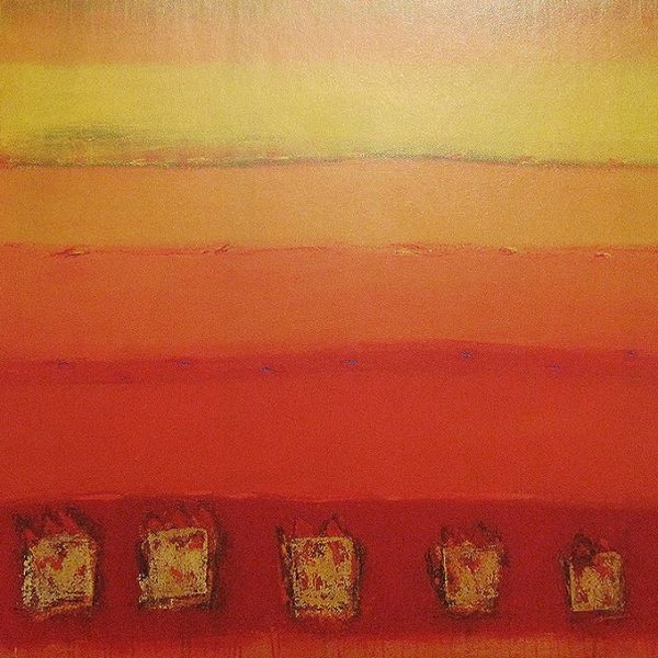 stenske slike na platnu, umetniške slike - moderne slike, ambientalne slike za na steno, abstraktne slike, dekorativne stenske slike, nakup in prodaja slik - Dekorativna slika Toplota