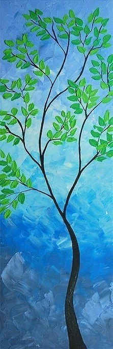 Canvas Wall Paintings - Tree
with Green Leaves - Art for Wall, Modern Paintings, Frame, ArtStation,
Abstract Paintings, Wall Art, Purchase and Sale of Paintings, Wall Paintings,
Decorative Wall Paintings, Artistic Painting.