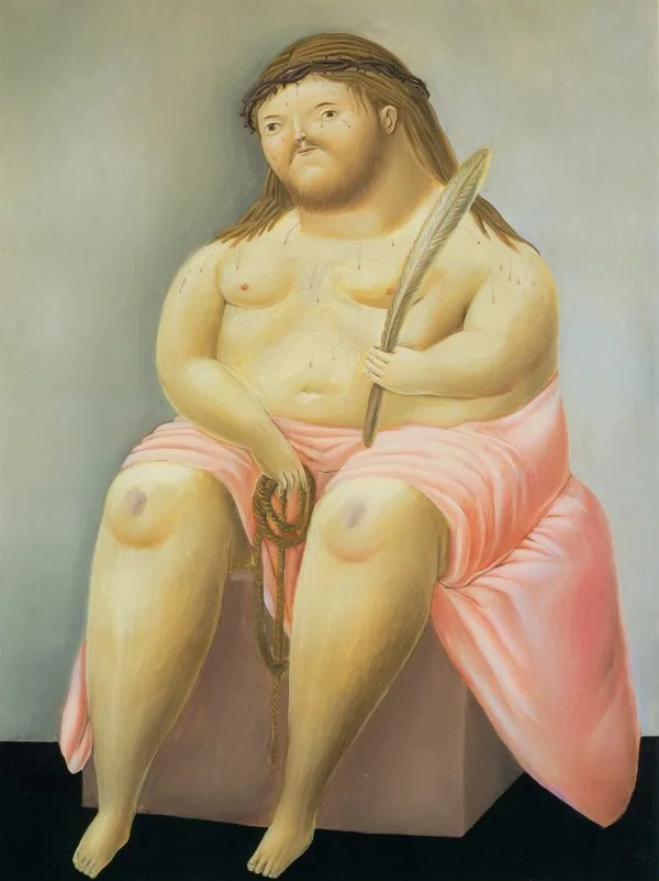 Reprodukcije Fernando Botero - Ecce homo - Ročno naslikane stenske slike, olje na platnu, oljne slike, moderne stenske slike, umetniške slike za na steno, ambientalne, abstraktne, dekorativne stenske slike