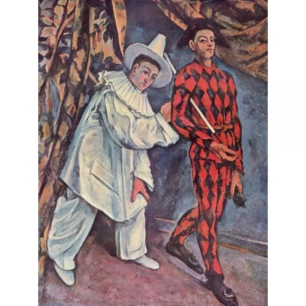 Reprodukcije slik - Paul Cezanne - Fastnacht (Mardi Gras) - Ročno slikane stenske slike, olje na platnu, oljne slike, moderne stenske slike, umetniške slike za na steno, ambientalne, abstraktne, dekorativne stenske slike