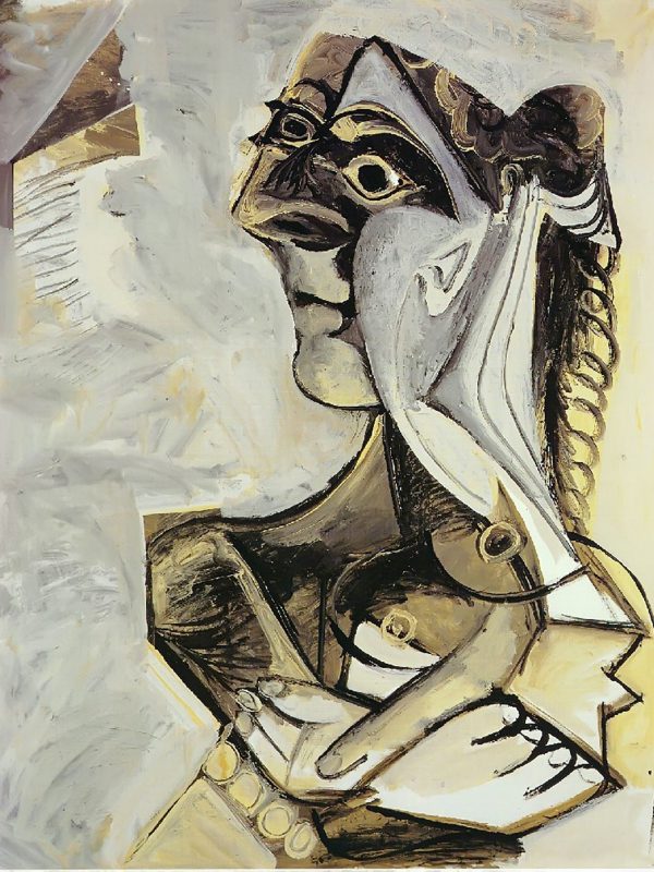 Reprodukcije slik - Pablo Picasso - Femme assise - Ročno slikane stenske slike, olje na platnu, oljne slike, moderne stenske slike, umetniške slike za na steno, ambientalne, abstraktne, dekorativne stenske slike