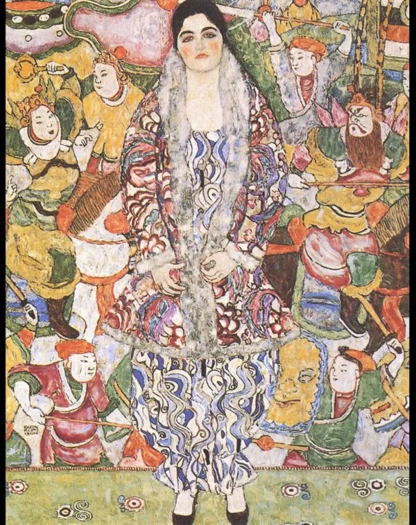 Reprodukcije slik - Gustav Klimt - Friederike Maria Beer - Ročno slikane stenske slike, olje na platnu, oljne slike, moderne stenske slike, umetniške slike za na steno, ambientalne, abstraktne, dekorativne stenske slike