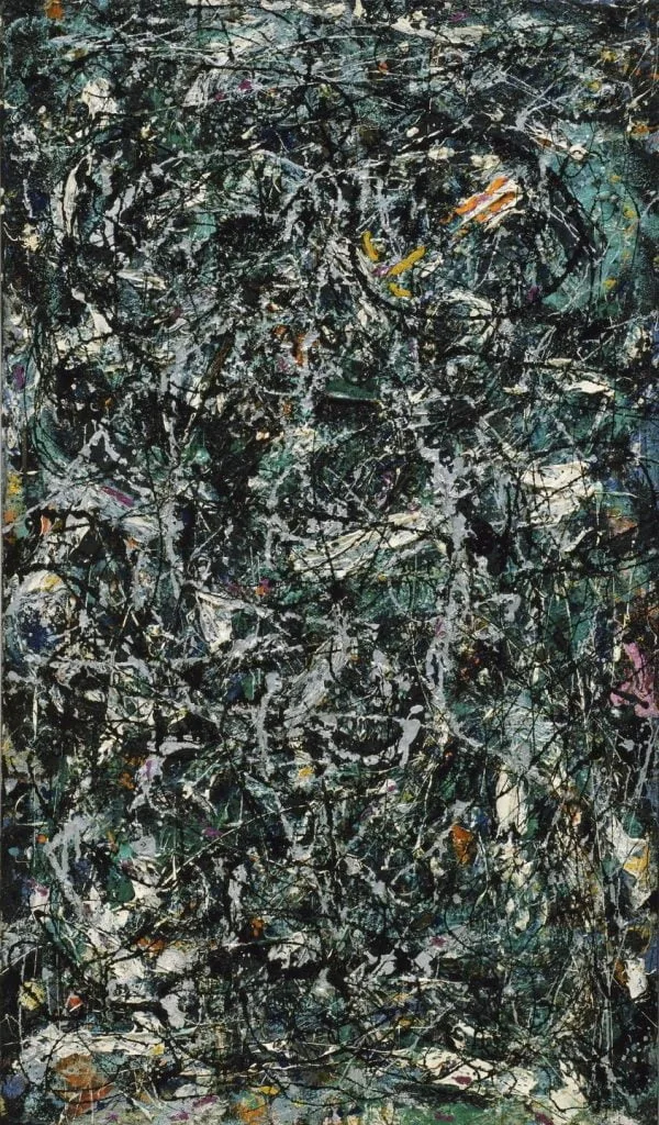 Stenske slike na platnu - Jackson Pollock - Full Fathom Five - Ročno slikane slike, reprodukcije slik znanih slikarjev, olje na platnu, oljne slike, moderne stenske slike, umetniške slike za na steno, ambientalne, abstraktne, dekorativne stenske slike