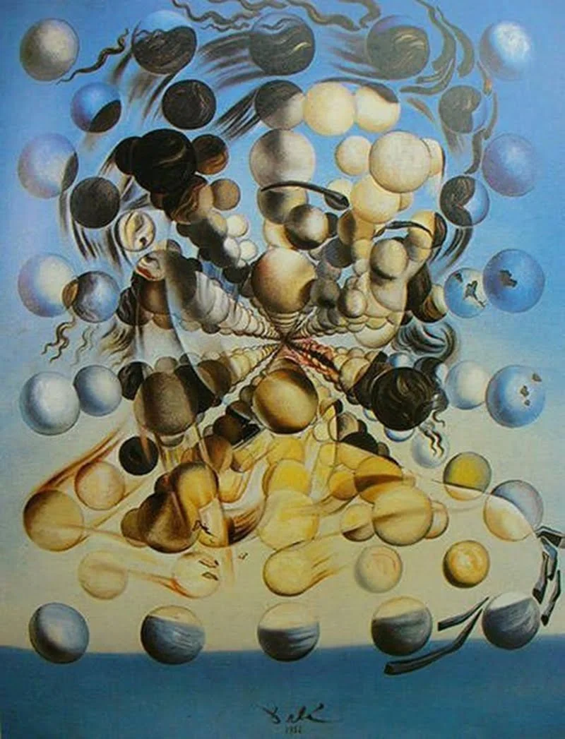 Stenske slike na platnu - Salvador Dali - Galatea of the Spheres - Ročno slikane slike, reprodukcije slik znanih slikarjev, olje na platnu, oljne slike, moderne stenske slike, umetniške slike za na steno, ambientalne, abstraktne, dekorativne stenske slike