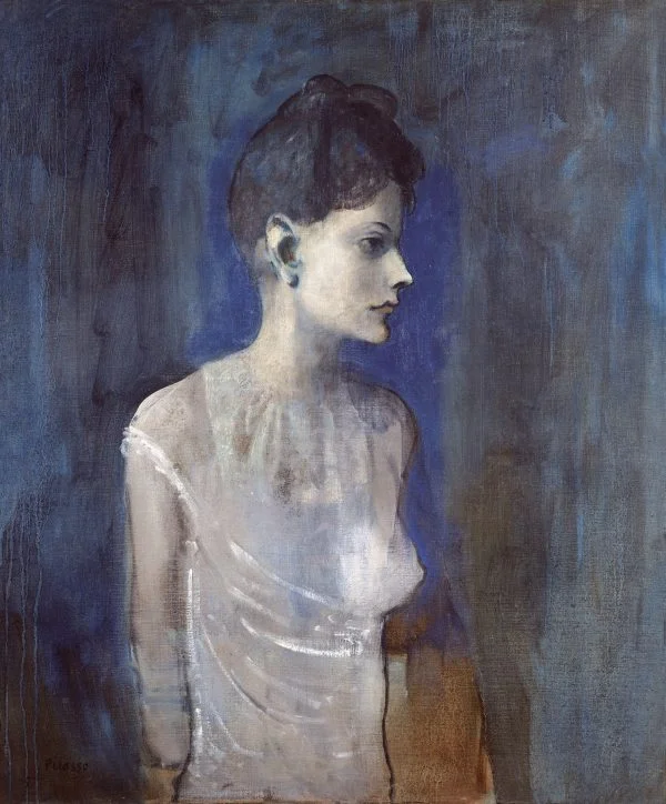 Pablo Picasso - Girl in a Chemise - reproduction of famous painting by famous artist, hand painted painting on canvas