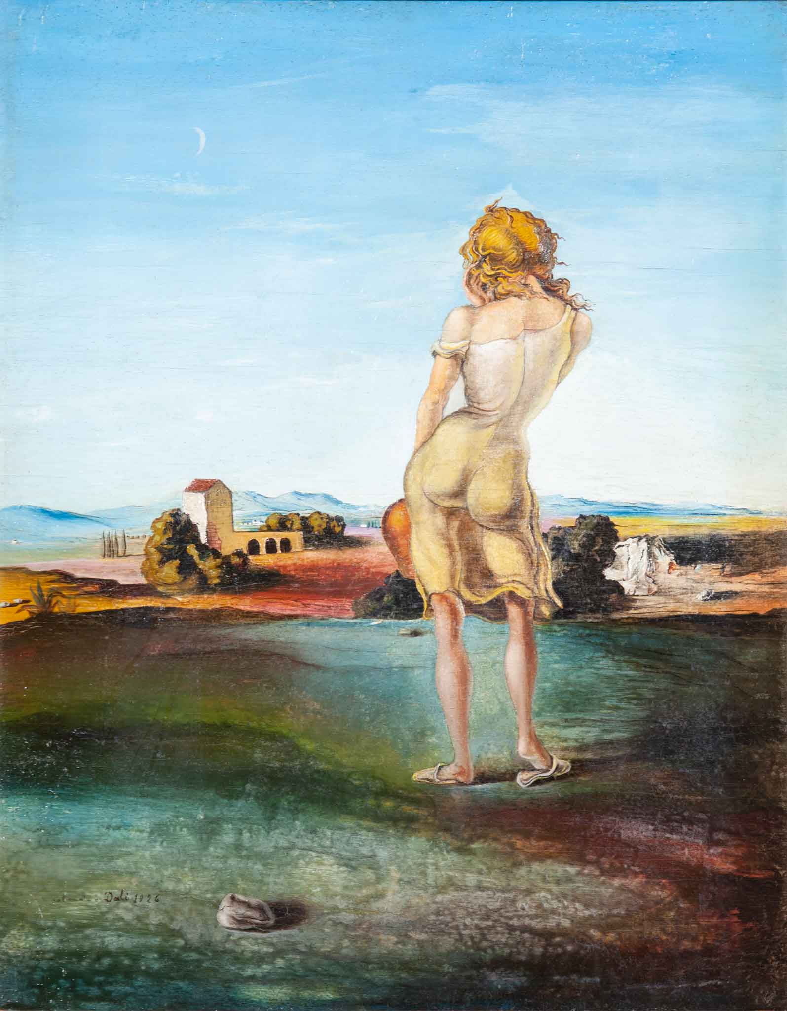 Salvador Dali - Girl of Ampurdan (Mädchen von Ampurdan) - Gemälde, Leinwandbilder, Reproduktion