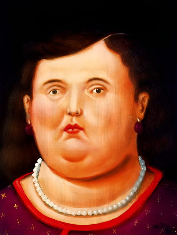 Stenske slike na platnu - Fernando botero Head - Ročno slikane slike, reprodukcije slik znanih slikarjev, olje na platnu, oljne slike, moderne stenske slike, umetniške slike za na steno, ambientalne, abstraktne, dekorativne stenske slike