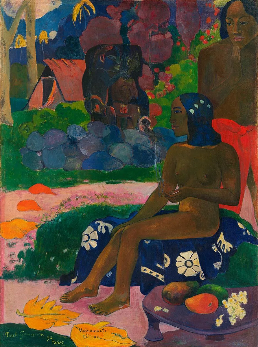 Paul Gauguin – Ihr Name war Vairaumati – handgemalte Reproduktion auf Leinwand