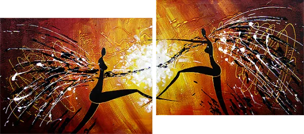 Wandgemälde auf Leinwand – Moderne Malerei Spiel und Tanz – Kunstmalerei – moderne Gemälde, stimmungsvolle Gemälde für die Wand, abstrakte Gemälde, dekorative Wandgemälde, Gemälde kaufen und verkaufen