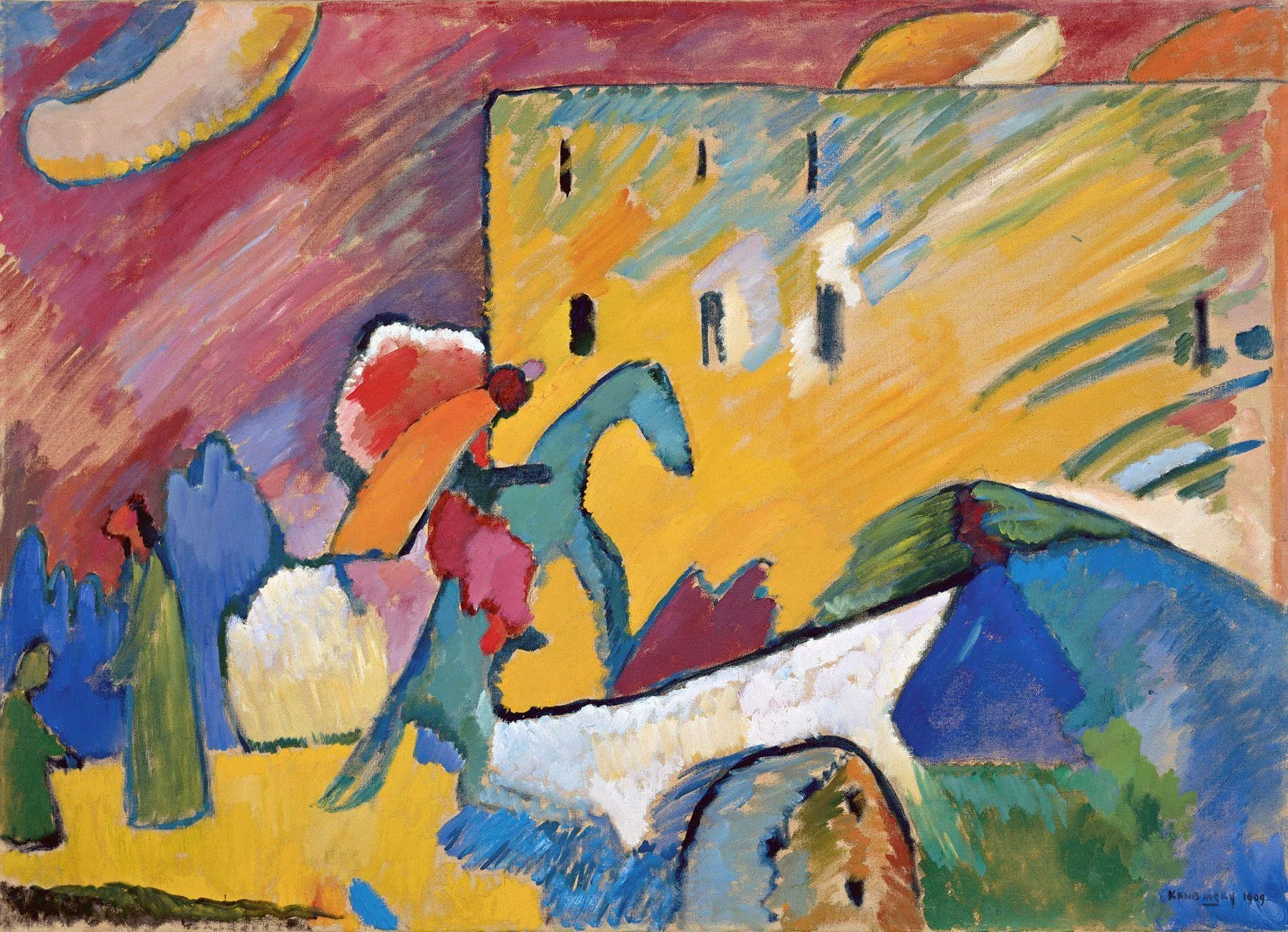 Wassily Kandinsky – Improvisation 3 – handgemalte Reproduktion auf Leinwand