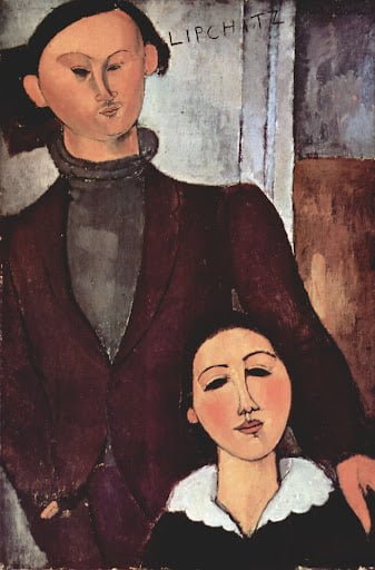 Stenske slike na platnu - Amedeo Modigliani - Jacques and Berthe Lipchitz - Ročno slikane slike, reprodukcije slik znanih slikarjev, olje na platnu, oljne slike, moderne stenske slike, umetniške slike za na steno, ambientalne, abstraktne, dekorativne stenske slike