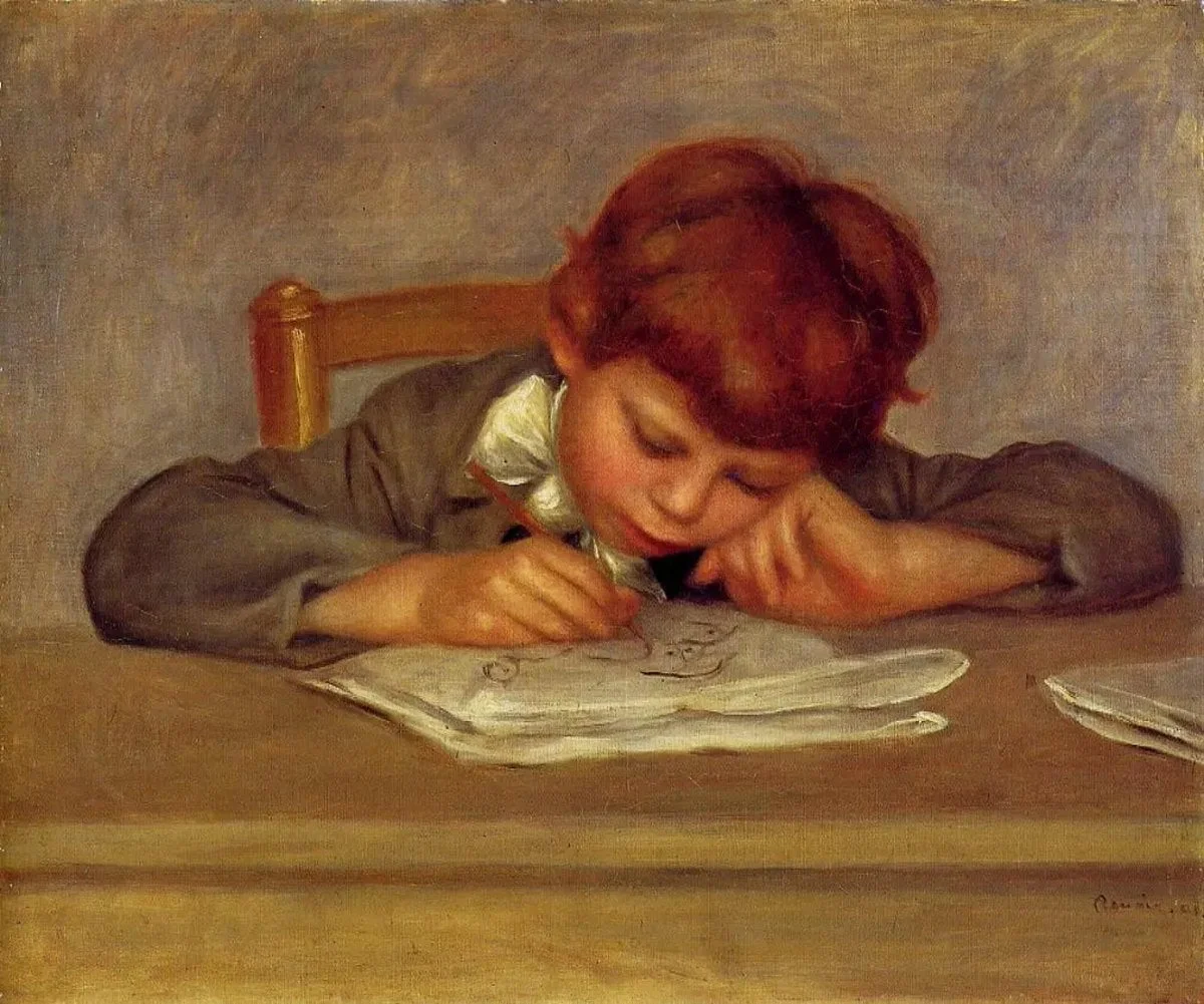 zidne slike na platnu - Renoir Jean Crtež - Ručno slikane slike, reprodukcije slika poznatih slikara, ulje na platnu, uljne slike, moderne zidne slike, umjetničke slike za zid, ambijentalne, apstraktne, dekorativne zidne slike