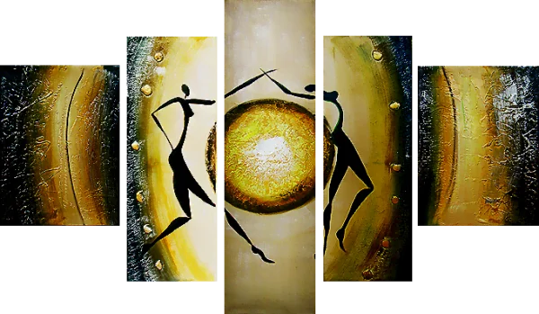 pitture murali su tela - Quadro in più parti Cerchio della Speranza - Pittura d'arte - quadri moderni, quadri ambientali per il muro, quadri astratti, quadri murali decorativi, compra e vendi quadri