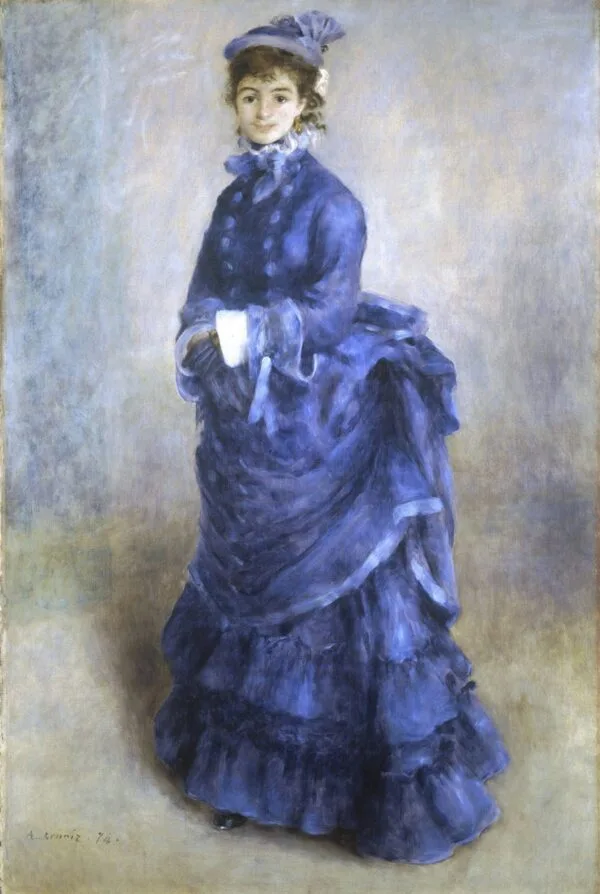 Stenske slike na platnu - Pierre A. Renoir - La Parisienne - Ročno slikane slike, reprodukcije slik znanih slikarjev, olje na platnu, oljne slike, moderne stenske slike, umetniške slike za na steno, ambientalne, abstraktne, dekorativne stenske slike